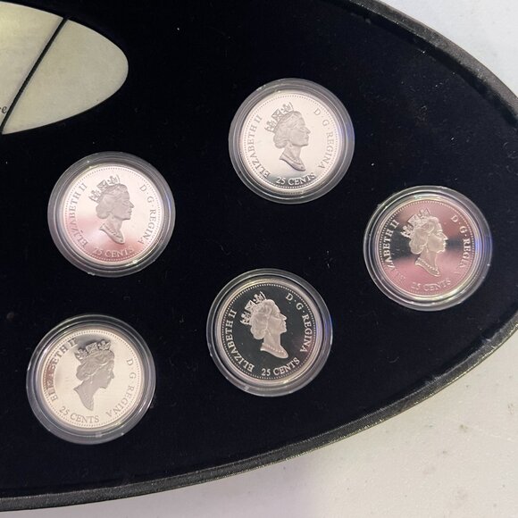 Canada 2000 Millennium 0.925 Sterling Silver 12 x 25¢ Coin Set + Case & COA! - Picture 10 of 16